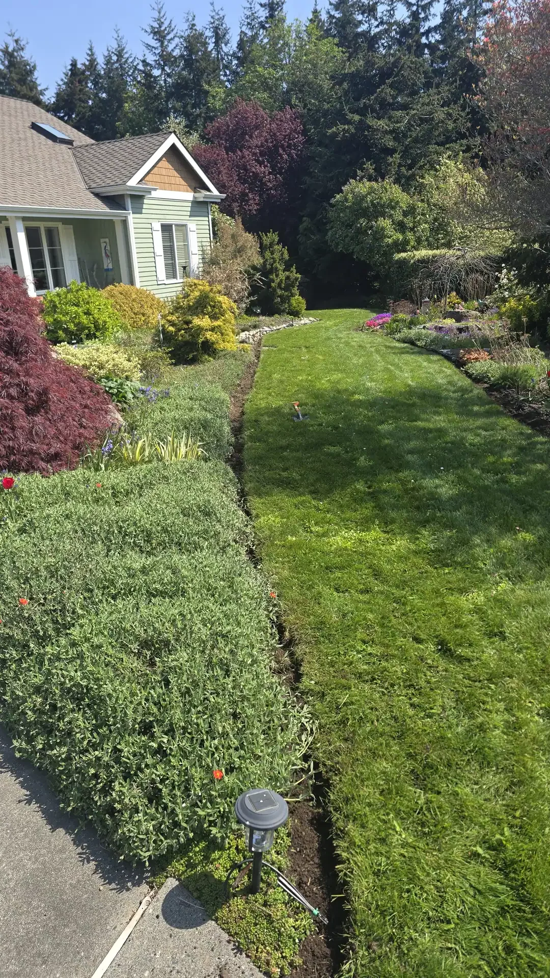 Landscape edging project by Saratoga Home Services & Landscaping