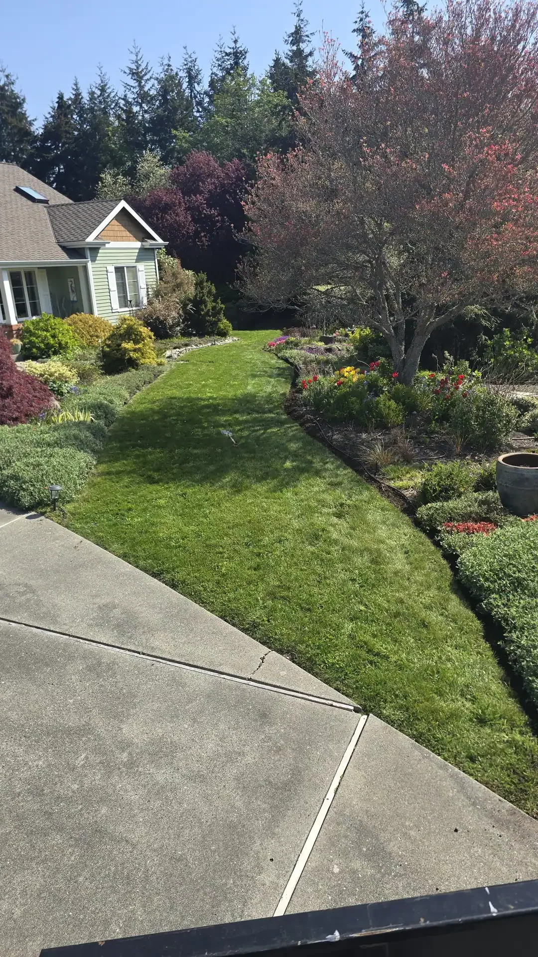 Landscape edging project by Saratoga Home Services & Landscaping